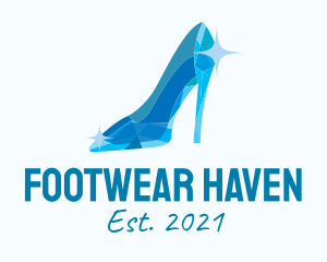 Blue Glass Shoes logo design