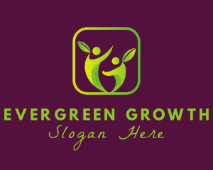 Growing - Community Leaf Garden logo design