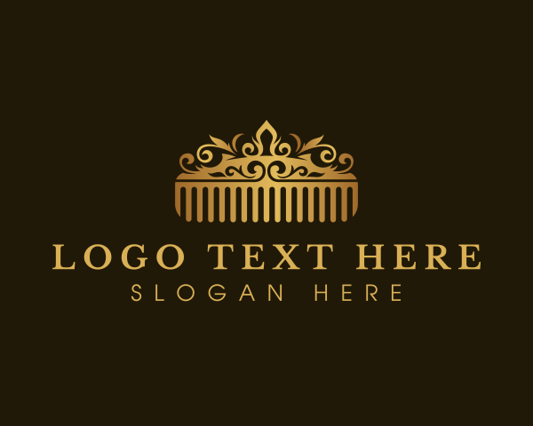 Grooming - Barber Salon Comb logo design