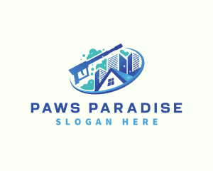 Cleaning Pressure Wash logo design