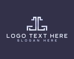 Monogram - Metallic Premium Consulting logo design