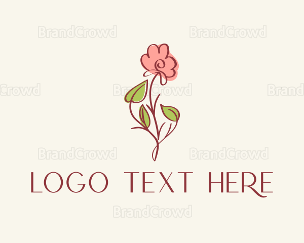 Beauty Product Flower Logo