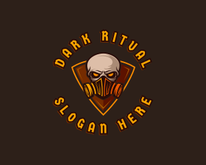 Satanic - Skull Mask Gaming logo design