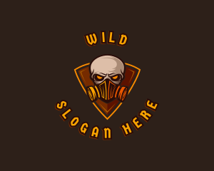 Undead - Skull Mask Gaming logo design