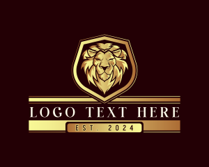 Premium - Premium Lion Shield logo design