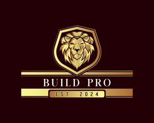 Premium Lion Shield Logo