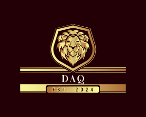 Animal - Premium Lion Shield logo design