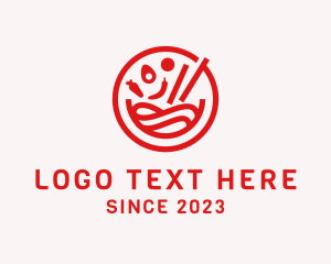 Red - Oriental Soup Cuisine logo design