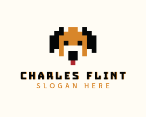 Game - Dog Pixelated Game logo design