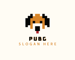 Pixel - Dog Pixelated Game logo design
