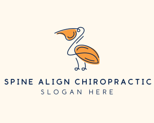 Wild Pelican Bird  logo design