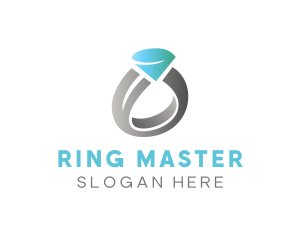 Ring - Diamond Wedding Ring logo design