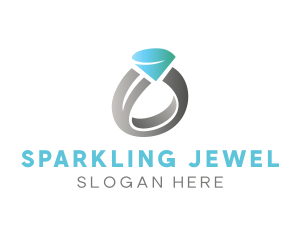 Gem Wedding Ring logo design