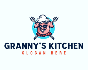 Chef Pig Barbeque logo design