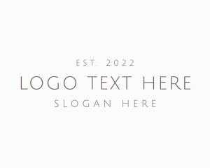 Minimalist - Minimalist Elegant Wordmark logo design