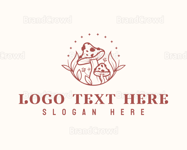 Magical Mushroom Fungus Logo