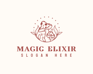 Magical Mushroom Fungus logo design