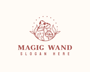 Magical Mushroom Fungus logo design