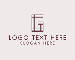 Architect - Woven Textile Letter G logo design