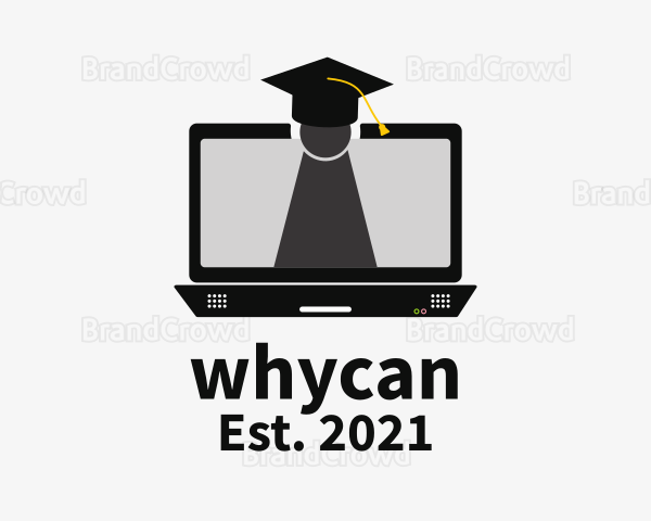 Laptop Online Learning Logo