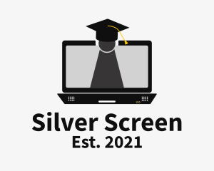 Graduate - Laptop Online Learning logo design