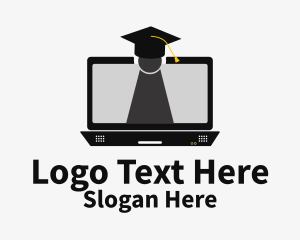 Laptop Online Learning  Logo