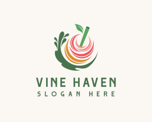 Cocktail Fruit Juice logo design