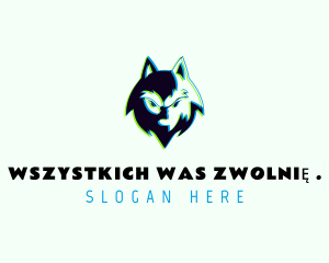 Wild Wolf Cartoon logo design