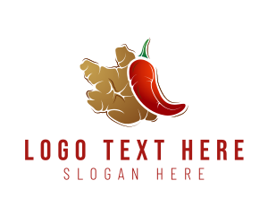 Condiments - Chili Ginger Food logo design