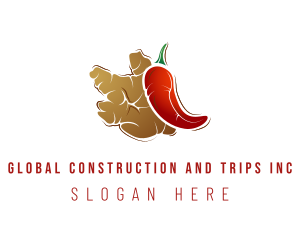 Ingredients - Chili Ginger Food logo design