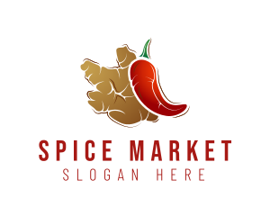 Chili Ginger Food logo design