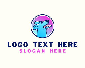 Blue - Happy Dog Smile logo design