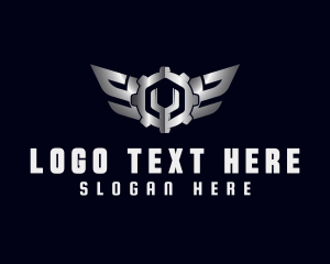 Garage - Metal Gear Wrench Mechanic logo design