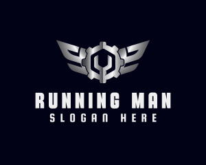 Race - Metal Gear Wrench Mechanic logo design