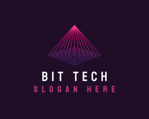 Pyramid Tech Cyber logo design