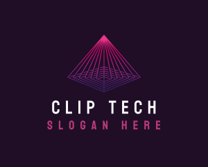 Pyramid Tech Cyber logo design