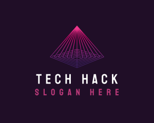 Pyramid Tech Cyber logo design