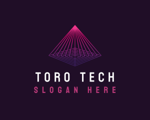 Pyramid Tech Cyber logo design