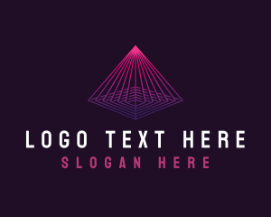 Neon - Pyramid Tech Cyber logo design