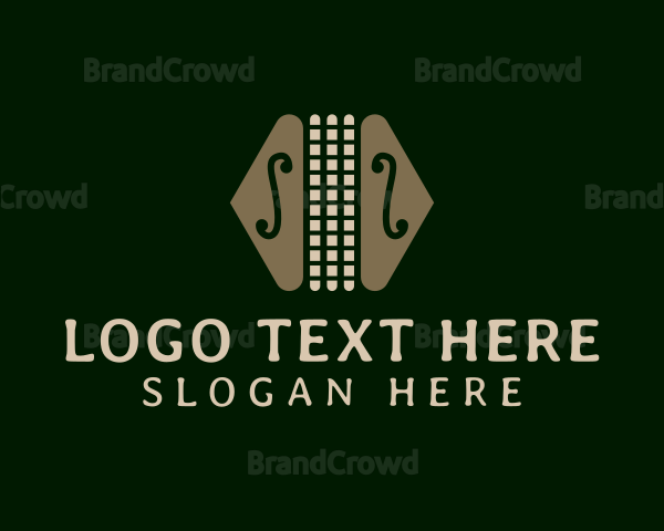 Elegant Accordion Music Logo