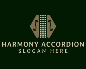 Elegant Accordion Music logo design