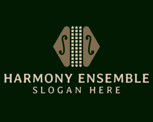 Orchestra - Elegant Accordion Music logo design