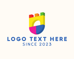 Daycare - Kiddie Block  Daycare logo design