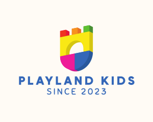 Kiddie Block  Daycare logo design