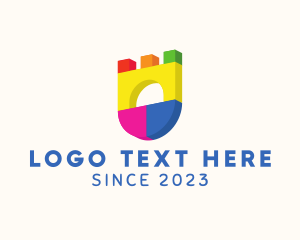 Teacher - Kiddie Block  Daycare logo design