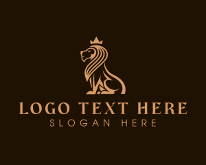 Luxe - Premium Lion Crown logo design