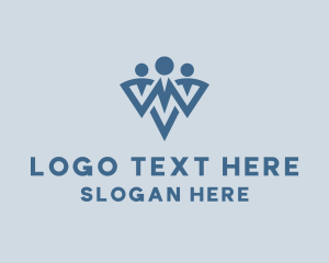 Businessman - Working Employee Corporation logo design