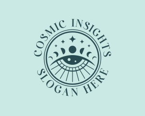 Cosmic Fortune Teller Eye logo design