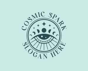 Cosmic Fortune Teller Eye logo design