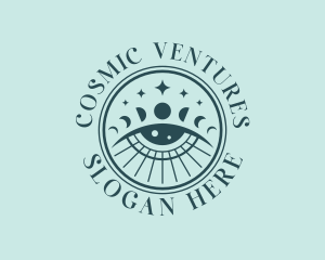 Cosmic Fortune Teller Eye logo design